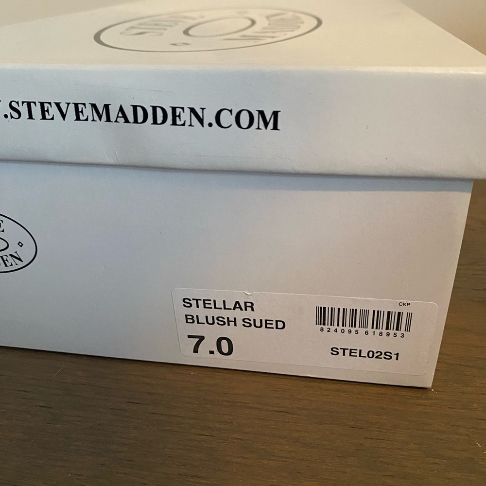 Steve Madden - Stellar Blush Suede Heels - Picture 7 of 7